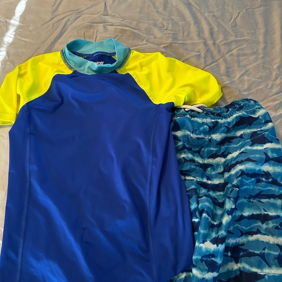 Kids Blue and Yellow Swim Set - Picture 1 of 3